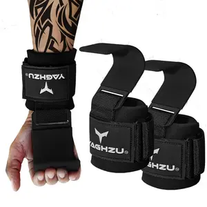 Weight Lifting Hooks, Padded Weight Lifting Straps Wrist Straps for Men and Women, Premium Deadlift Straps for Weightlifting and Powerlifting, Weight Lifting Gloves for Pull Ups,summervibes