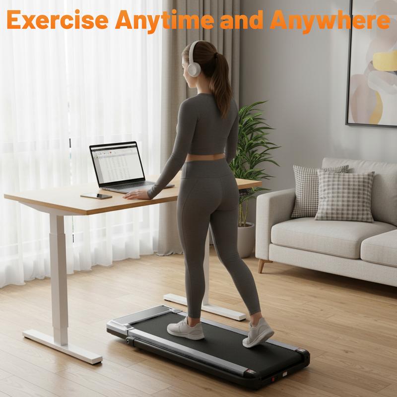 Compact 3-in-1 Under Desk Treadmill - Quiet Walking Pad with Remote & LED Display, 200 LBS Capacity, Portable for Home/Office