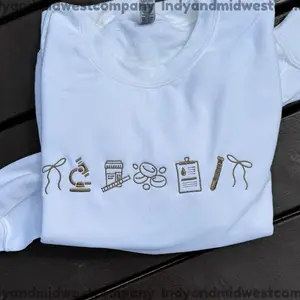 Medical Lab Science icon crewneck, MLT/MLS sweatshirt, medical lab Aesthetic Comfort Sweatshirt Casual Crew Neck Casual Comfortable Casual Wear - Cute, Tops, Hoodie