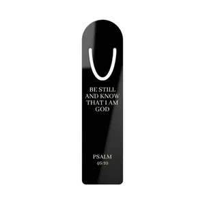 Scripture Bookmark - "Be Still and Know That I Am God" Psalm 46:10 Stainless Faith Bookmark