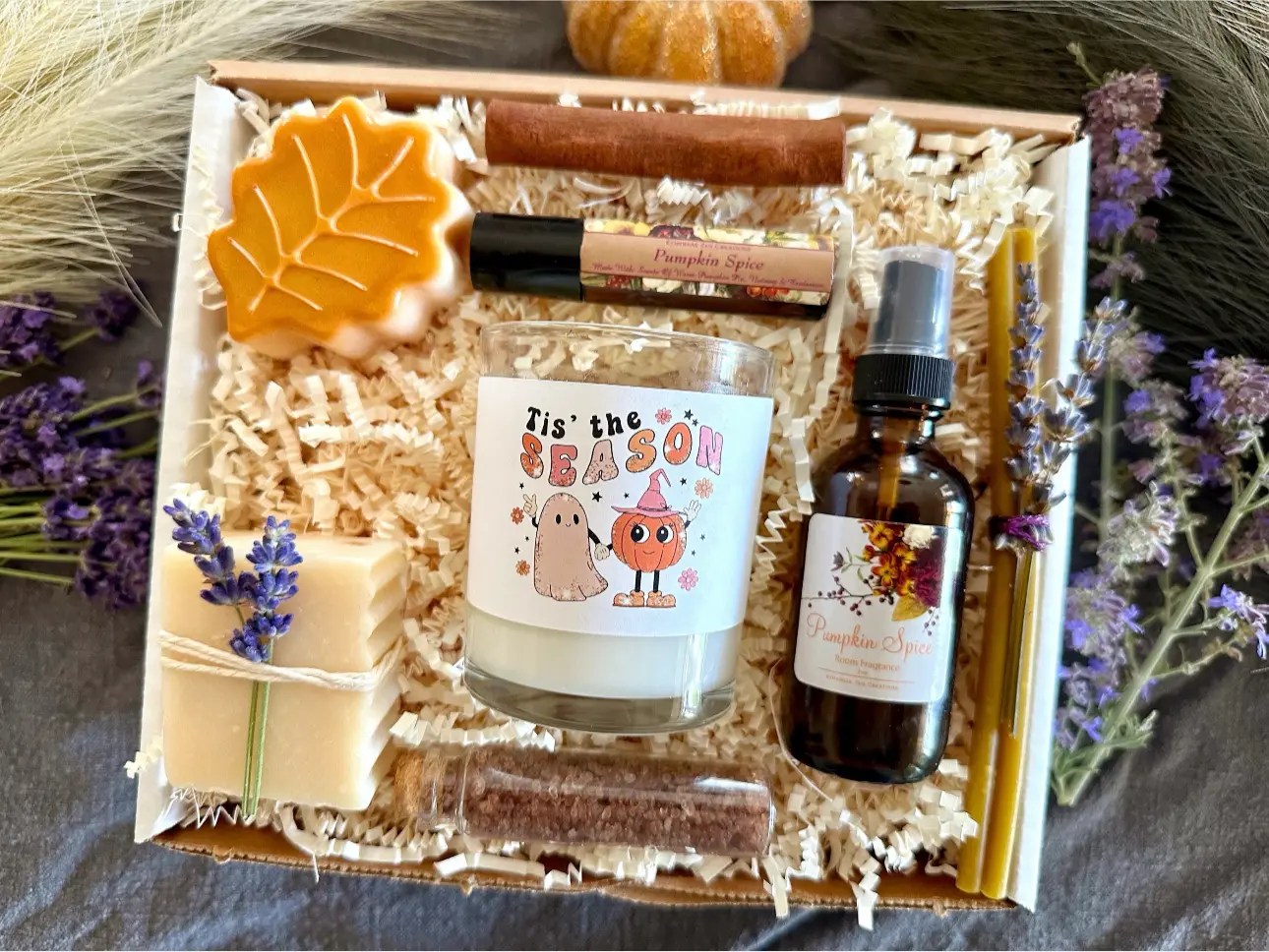 Tis’ The Season - Fall Halloween Gift, Spooky Gift, Boo Surprise Box, Fall Self-Care Gift Box, Holiday Basket For Her