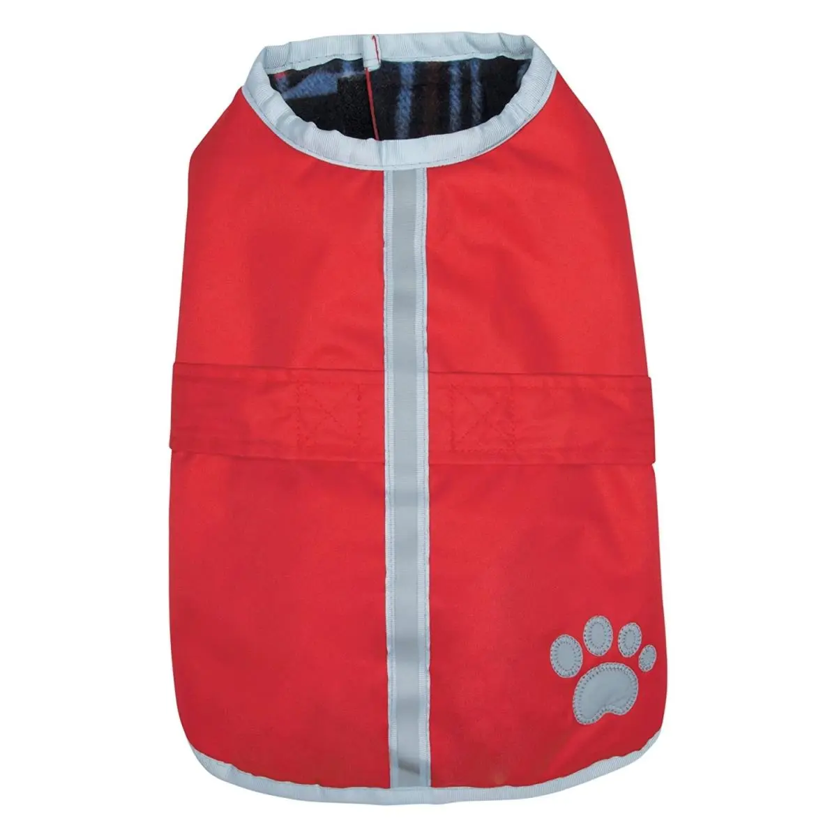Zack & Zoey Polyester Noreaster Dog Blanket Coat, Dark Red - Medium