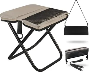 This Sturdy Folding Stool Holds 330 lbs! Your Go-To Seat for Camping, Fishing, and Every Outdoor Plan