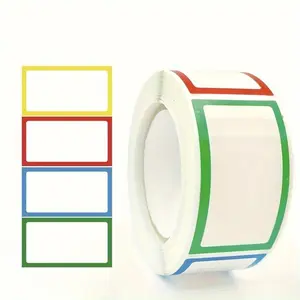 1 Roll 250pcs Colorful Blank Stickers, Handwritten & Classification Markings, Large Bottle Labels, Seasoning Can Seals, Box Package Decals