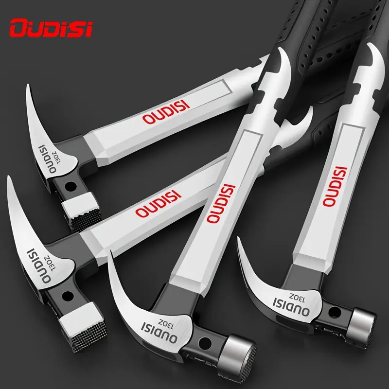 Multifunctional High-carbon Steel Claw Hammer, Non-slip Grip, Nail Hammer Safety Hammer Installation Hammer Tools, Solid And Durable Structure, Suitable For Woodworking, Industry, Household Portable Nail Hammer Camping.
