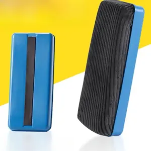 Magnetic Large Corduroy Cloth Whiteboard Eraser, Plastic Easy-to-Erase Chalk Accessory, Teaching Adsorbable Blackboard Eraser, Board Eraser Brush