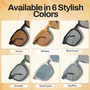 Lautner Premium UV400 Polarized Sunglasses , Original, Shape Memory Acetate Frames, Scratch-Resistant Lenses