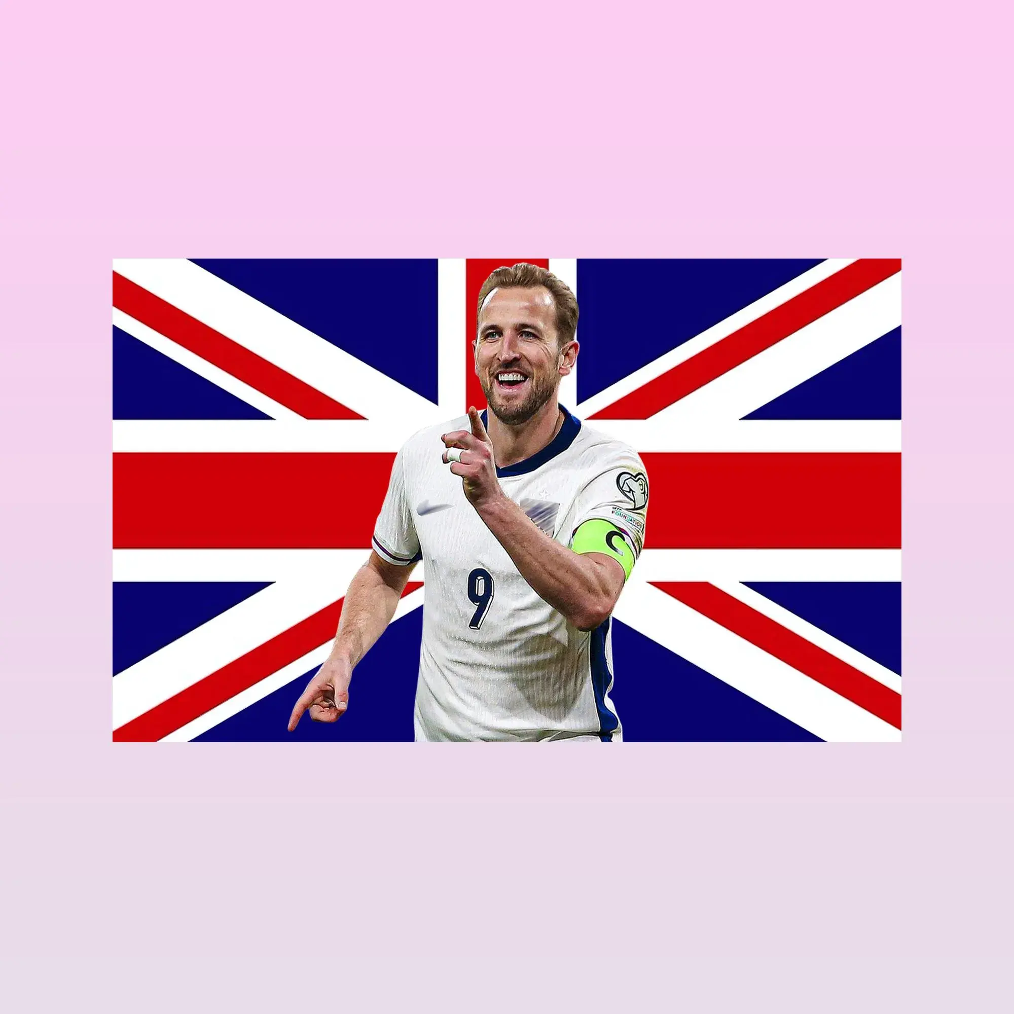Harry Kane Flag Tapestry Vintage Wall Flag, Fan Decor, Football Bedroom Art, Athlete Inspired Gift