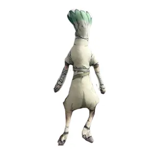 Anime Dr.STONE Ishigami Senkuu Cosplay Plush Cotton Doll Slender Twistable Shape Room Decoration Abstract Model Decoration Gift