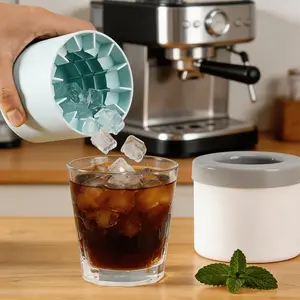 [Silicone Ice Mold Maker] Cube of Ice Tray Silicone Ice Mold Maker Easy Ice Making Perfect Shaped Ice Cubes Capacity Up to 60pcs Kitchen Supplies for Home Kitchen Refrigerator Additions, Refrigerator Storage Bins And Containers, Refrigerator Organizer