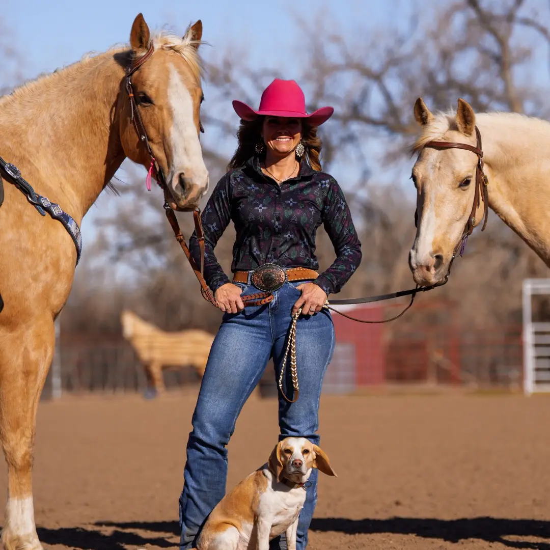 Neon Desert by Maddie - The Air Conditioned Shirt by Runnin' Home Ranch Wear Top Womenswear