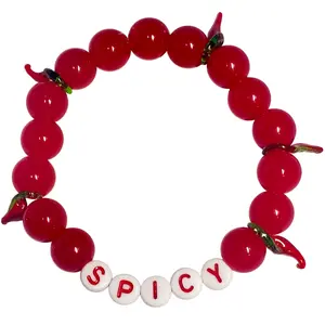 Haus of Furey Spicy Kandi Bracelet Stackable Letter Bracelet cute bracelet