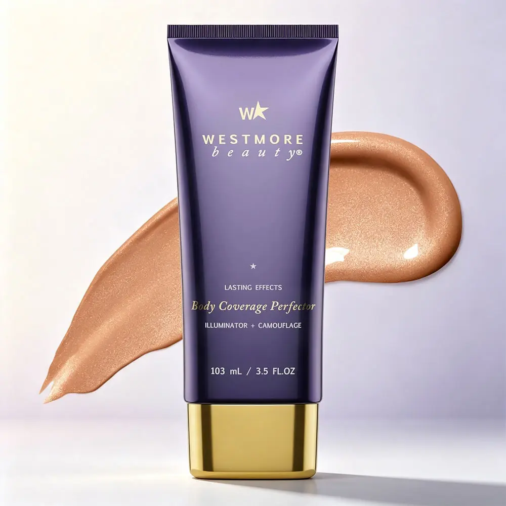 Westmore Beauty Body Coverage Perfector 3.5oz, Flawless Waterproof Body Makeup, Full Coverage Concealer for Tattoos, Scars, Veins, Spots, Long-Lasting Radiant Body Foundation