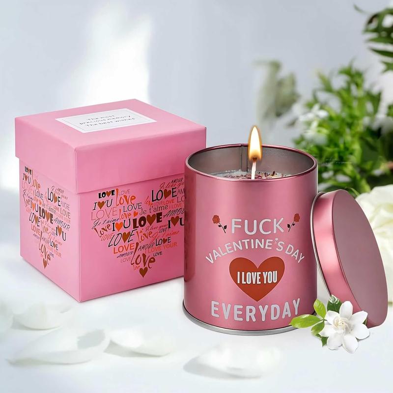 Valentines Day Gifts for Her Birthday - Galentines Gifts for Women Wife Girlfriend Girls Friend Romantic Naughty Gift for Her Tin Soy Candles Unique Ideas 9Oz Scented Candles Hoxyan