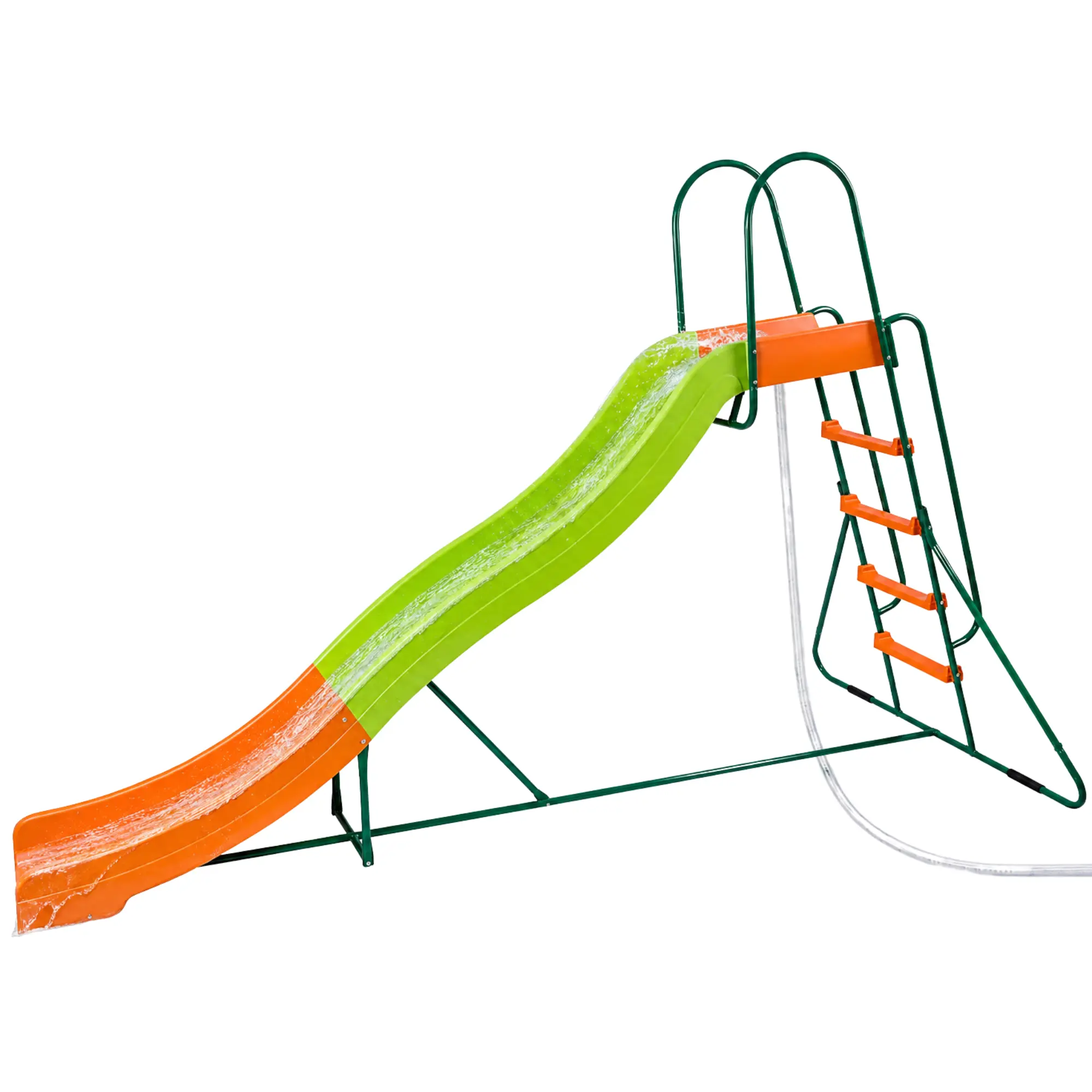 PLATPORTS Playground Slide - Big Backyard Freestanding Plastic Slide - 10 ft Outdoor Swing Set Slide for Kids Ages 4-8