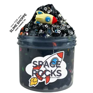 Gravel Slime  | Space Rocks | Fishbowl Rocks Putty | Crunchy 6oz