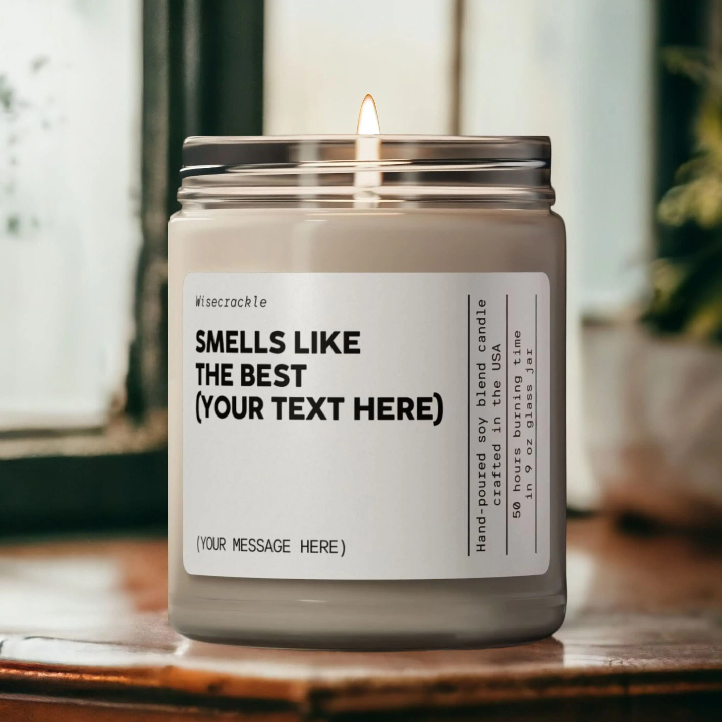 Personalized Candle Gift, The Best Gift, Custom Candle for Him, Funny Candle Gift, Custom Gift Message, Your Text Candle;