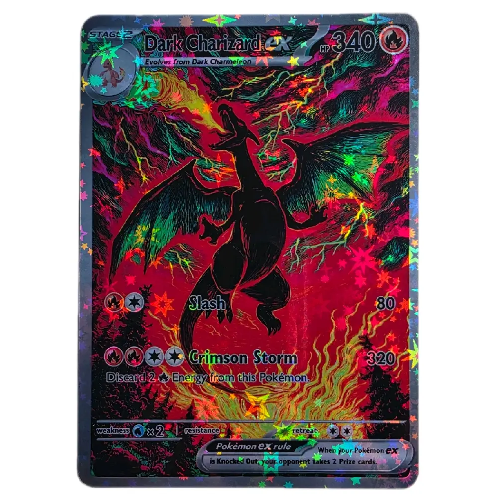 black charizard pokemon go card - Radiant - 011/078 Featuring a striking image of the captivating character Dark Charizard ex Custom Card