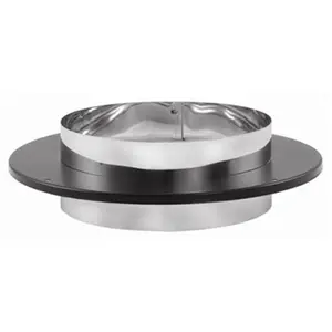 212 MAIN 6DVL-ADC 6 in. DVL Stainless Steel Chimney Adapter, Ceiling Support, Ceiling Mount, Wall Support