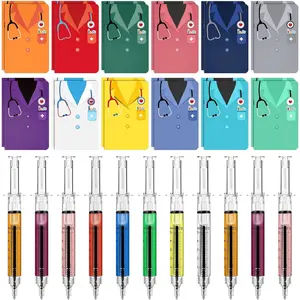 48 count Nurse Appreciation Gifts Bulk Include 24 Small Pocket Nurse Notebooks and 24  Pens Write In Black Ink  Gifts Office Supplies for Graduation   Students
