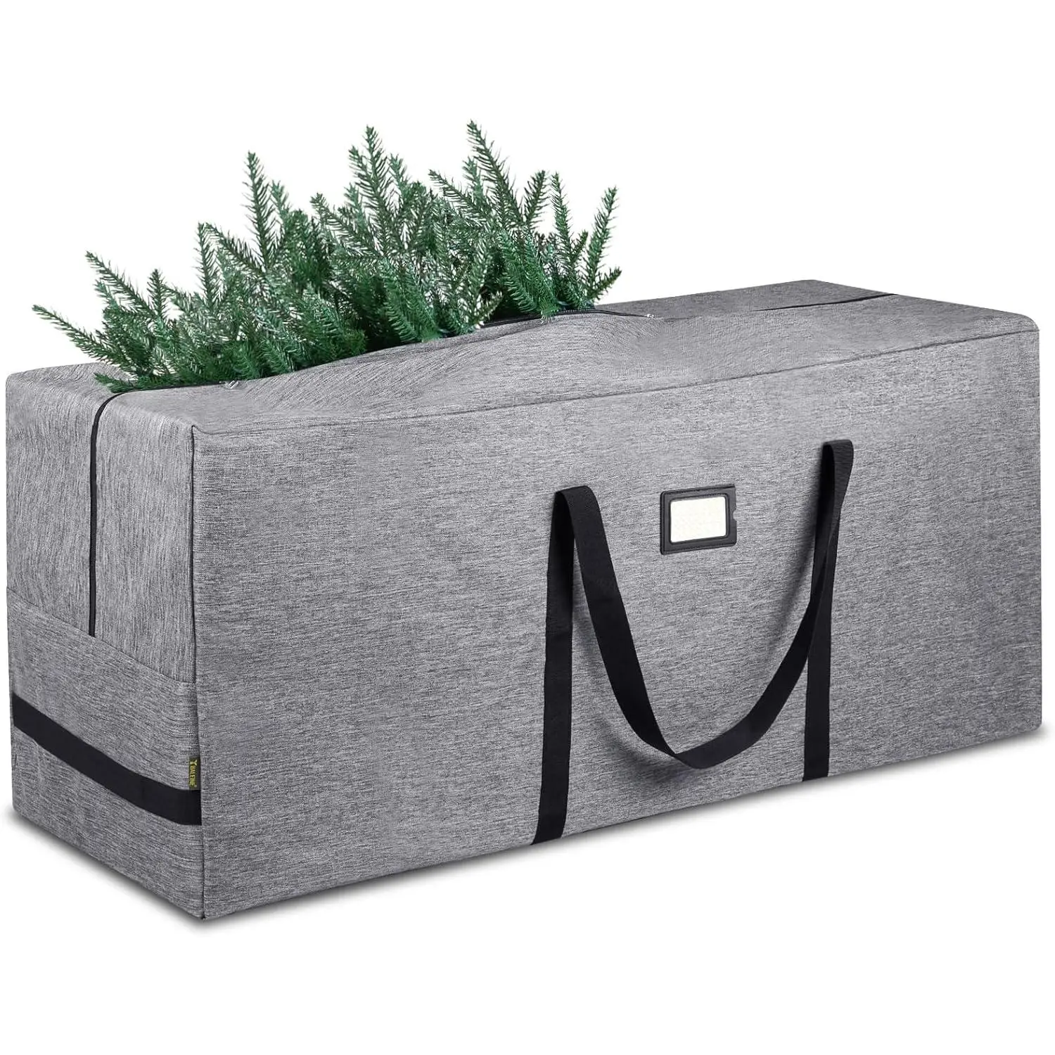 7.5/9 ft Christmas Tree Storage Bag, Heavy Duty 900D Oxford Fabric with Reinforced Handles and Dual Zippers Wide Opening, Extra Large Storage Container for Trees and Decorations