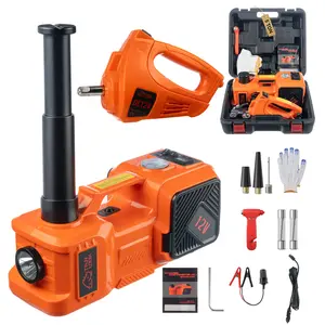 TANLOOK Home Portable Vehicle-Mounted Electric Jack, 5-Ton Hydraulic Car Jack with Built-In Air Pump and LED Light, Multi-Functional Tire-Changing Gear for SUVs and Off-Road Vehicles