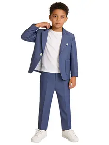 Boys Casual & Formal 2-Piece Set (Blazer + Pants) | Ideal for Holiday Celebrations, Birthday Parties, Christmas Events & Gentleman Formal Outfits | Multiple Colors Available (Shirt Not Included) - 23850