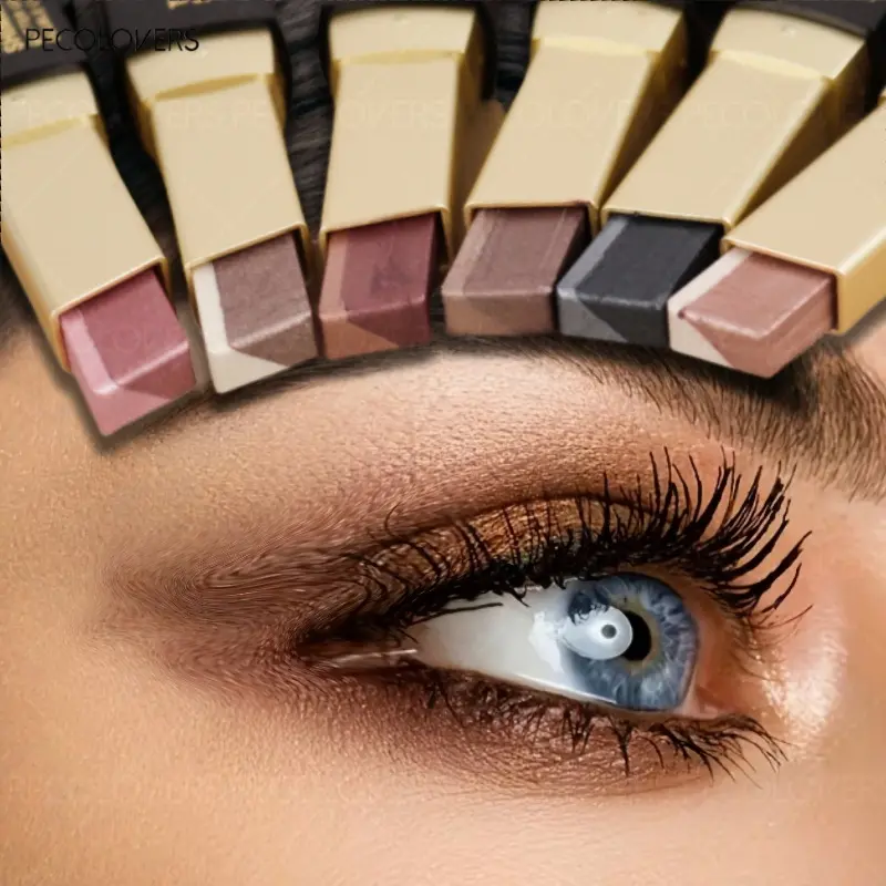 Pearlescent Glitter Eyeshadow Stick Burst Eyeliner Pencil Waterproof Long-Lasting Matte Contour Highlight Pearlescent Stick Makeup, Glitter Duochrome Eyeshadow