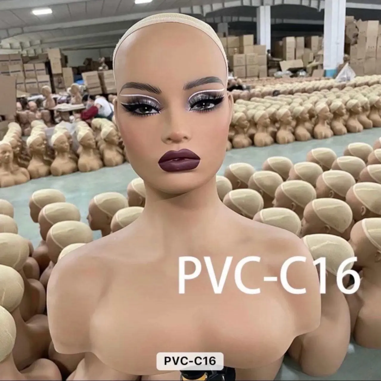 Wig Display Mannequin for Styling and Selling Wigs