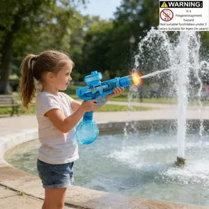 Glowing LED Water Blaster, Auto Spray & Cool Light Effects, Safe Outdoor Toy, Perfect for Backyard, Pool Nights, Summer Fun, Gift Idea
