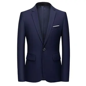 MensSportCoatCasualBlazerOneButtonBusinessSuitJacket
