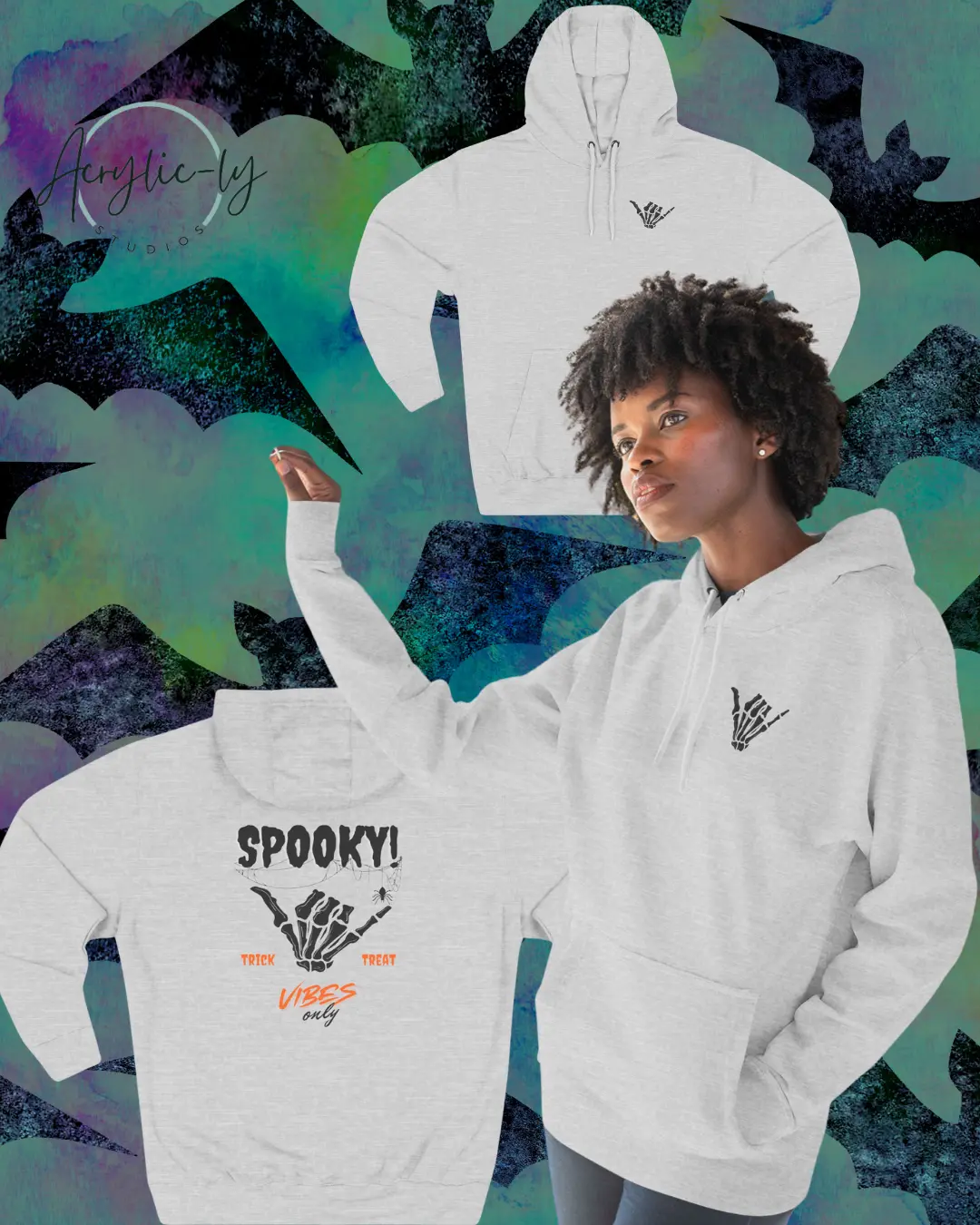 Spooky vibes only Pullover Fleece Hoodie suga 93  hoodie girl
