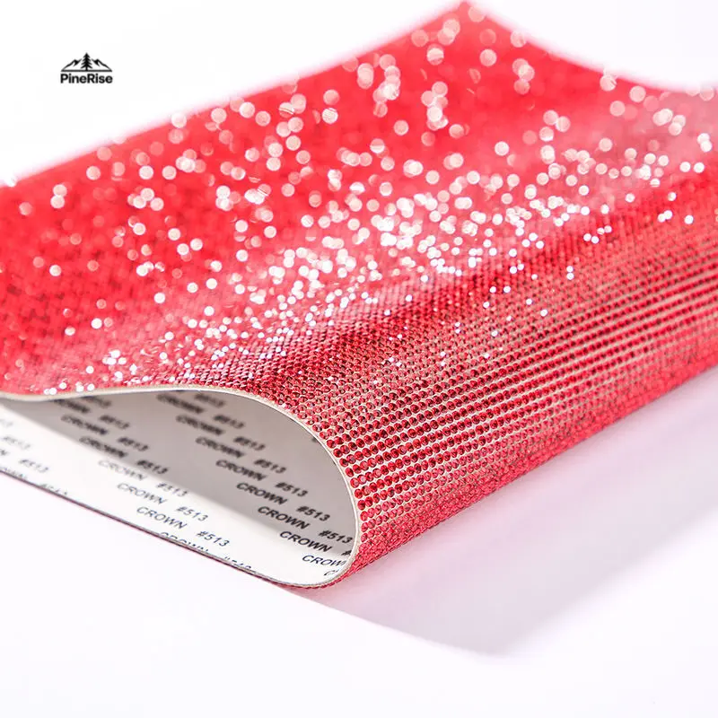 Hot Fix Crystal Glass Rhinestone Sheet, Self-Adhesive Mesh Decal with Sparkle Effect, Flexible for Car Interior & DIY Styling, Glass Rhinestones, Crystal Glass Rhinestones