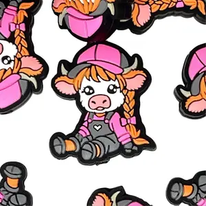 Moo-La-La Silicone Focal Beads | Country Cowgirl Western Theme Beaded Supplies