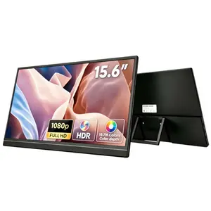 Portable Monitor, 15.6" FHD 1080P Travel Portable Monitor for Laptops, Ultra-Slim External Portable Screen for Laptop with Kickstand, Screen Extender for Laptop PC Mac Phone PS4/5 Xbox Switch