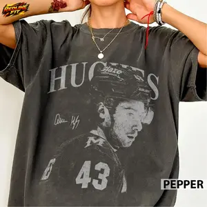 Quinn Hughes Wild Ice Hockey Vintage Comfort Colors Shirt