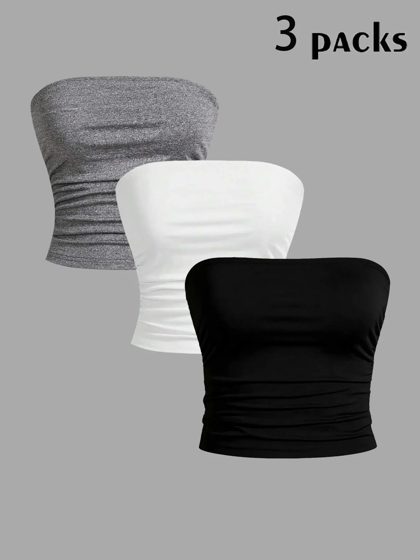 Y2K Women's Sleeveless Bandeau Top, A Strapless Crop Top Made Of Soft, Stretchy, Lightweight Fabric. A Versatile, Flattering And Chic Style, Suitable For Summer Wear, Vacations, Nightclubs, The Beach, And Everyday Casual Wear.