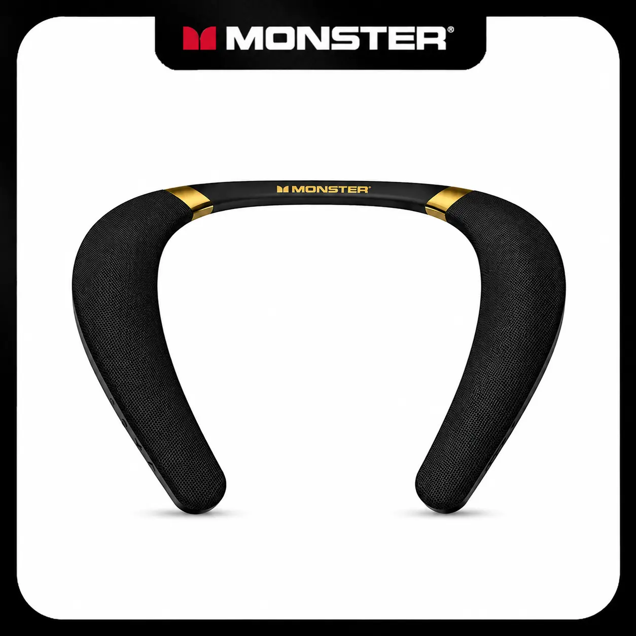 Monster Boomerang Wearable Bluetooth Neck Speaker - Wireless 6.0 Connection, Rechargeable 165H Battery, IPX7 Waterproof, Dual Mic, Surround Sound Audio, Portable Audio Solution for Home, Gaming - Music Setup, TikTokShopBackToSchool Deals