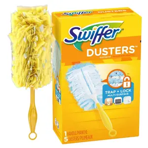 Microfiber Dusters Starter Kit - Includes 1 Handle & 5 Dusters, Compatible with Various Tools and Equipment