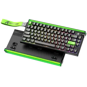 ATTACK SHARK R85 HE Wired 75% Hall Effect Rapid Trigger Mechanical RGB Gaming Keyboard with 8K Polling,0.05mm RT Accuracy,0.08MS Latency,Magnetic Switch,5 Layer Sound Damped,Driver for PC, Led Backlit Keyboard, Lighted Mechanical Keyboard