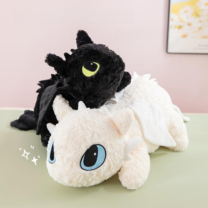 How to Train Your Dragon Toothless & Light Fury 23-Inch Soft Stuffed Animal Plush Doll Gift, Perfect for Gifting to Friends