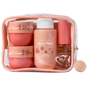 Kit de Viaje Sweet Dose Fruity Life-s a Peach Beauty Creations - Venta al por Mayor 12 Sets (SD-TB2)