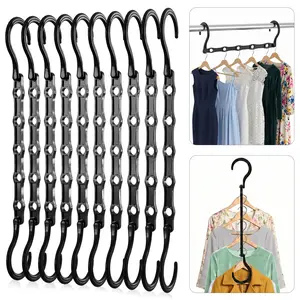 Utopia Home Space-Saver Hangers - Collapsible ABS Plastic Durable Lightweight Closet Organizer, Efficient Storage Solution for Jeans & Clothes (Black) Utopia Home Space-Saver Hangers - Collapsible ABS Plastic Durable Lightweight Closet Organizer, Efficient Storage Solution for Jeans & Clothes (Black)