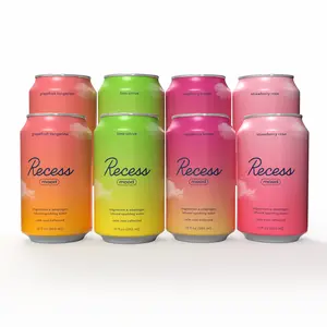 Recess Mood Magnesium & Adaptogen Drink, Relaxation Beverage, 12 Ounce (Variety Pack, 12 Pack)
