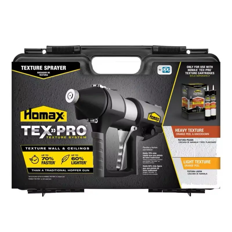 Homax TexPro Texture System Sprayer with Durable Carry Case for Heavy and Light Texture Applications