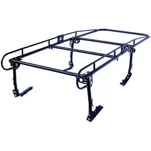 1000 pound adjustable pickup truck rack, adjustable design suitable for various pickup trucks, steel structure rust resistant and durable, multiple binding points to fix goods, no drilling required, flexible installation and disassembly