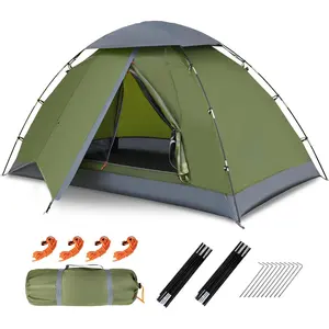 Upgraded Backpacking Tents 1 2 Persons Easy Clip Setup Camping Tent Adults Scouts Heavy Rainproof Compact Lightweight
