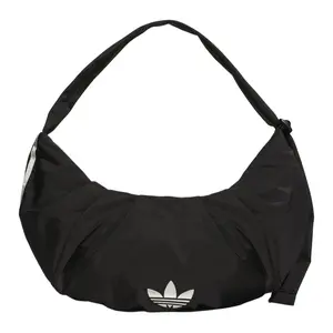 Adidas Originals Trefoil 8L Cloud Shoulder Bag for Women in Black, Made from Recycled Polyester, Simple and Versatile Design