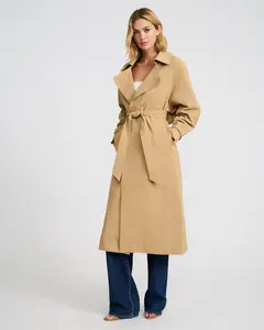 Express Belted Wrap Trench Coat