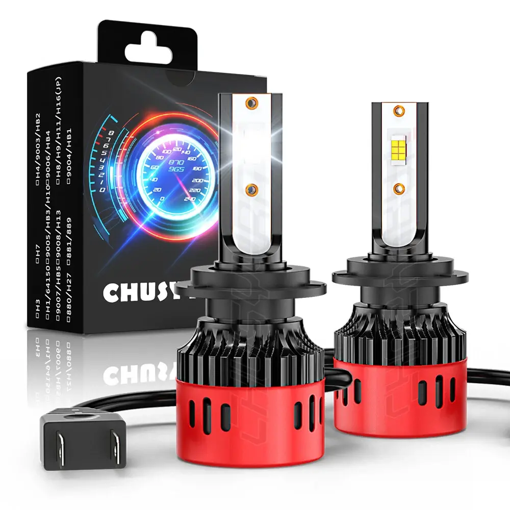 2x H7 10000K LED Headlight Kit High Low Beam Bulbs 3300000LM White Super Bright Automotive